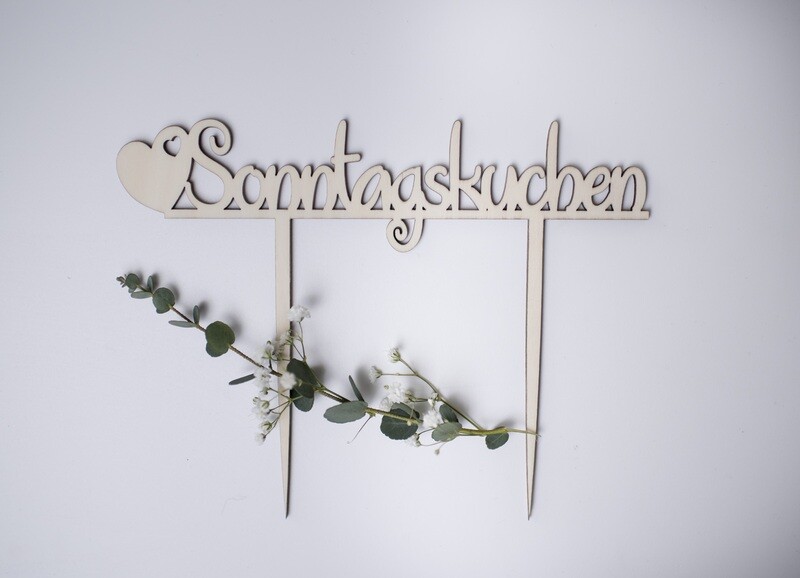 Caketopper ♥ Sonntagskuchen Variante 2