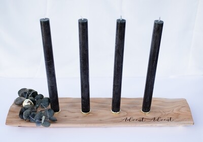 Adventskranz Adventsbrett aus Holz für 4 Kerzen
