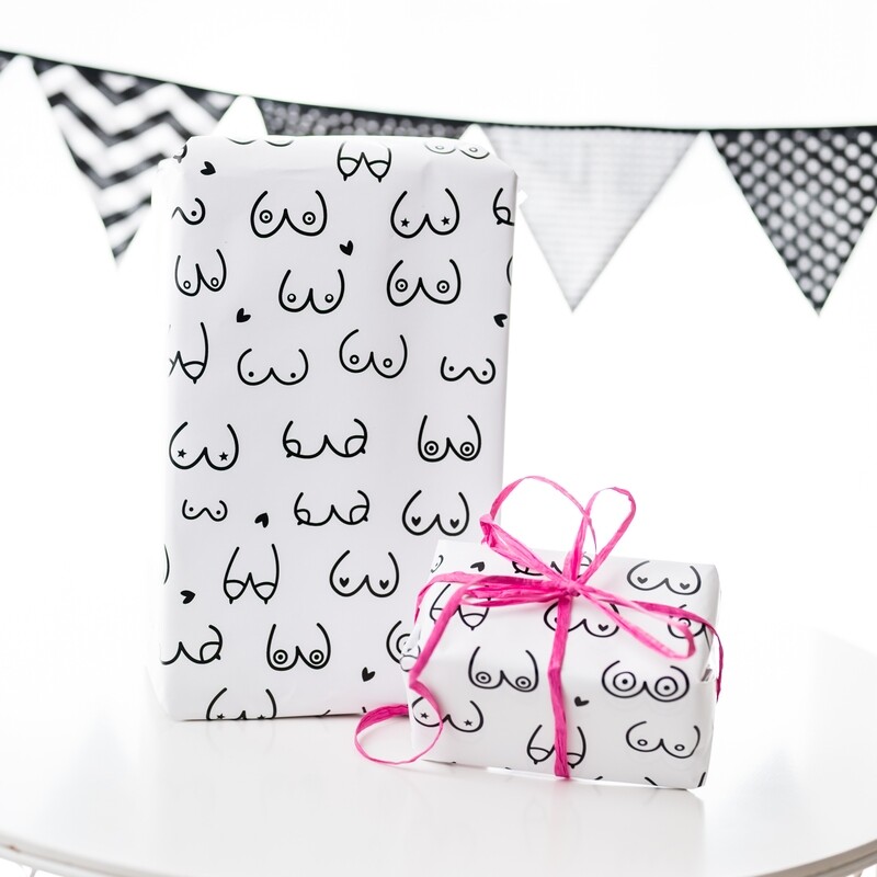 Lustiges Geschenkpapier I Boobs Brüste