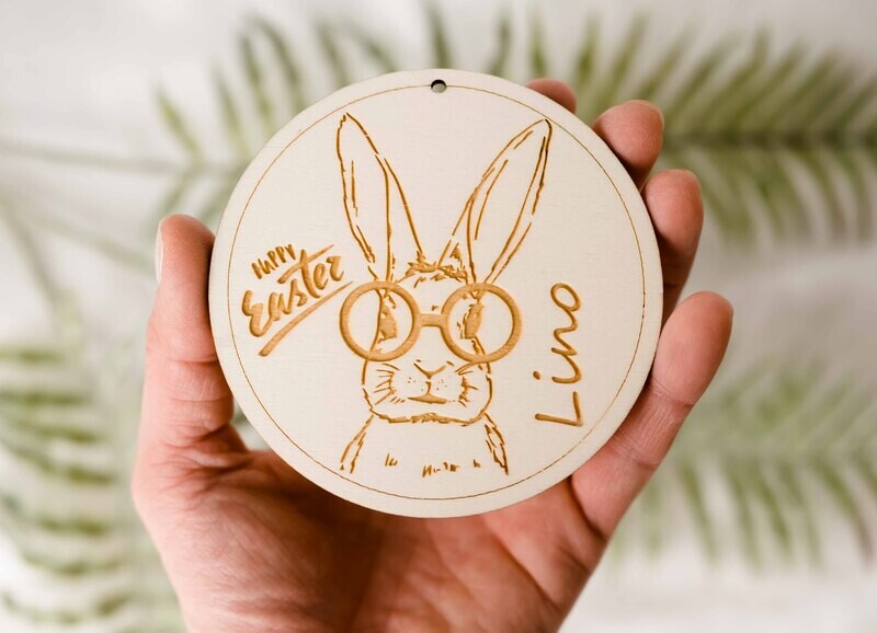 Personalisiertes Osterschild - Osterhase