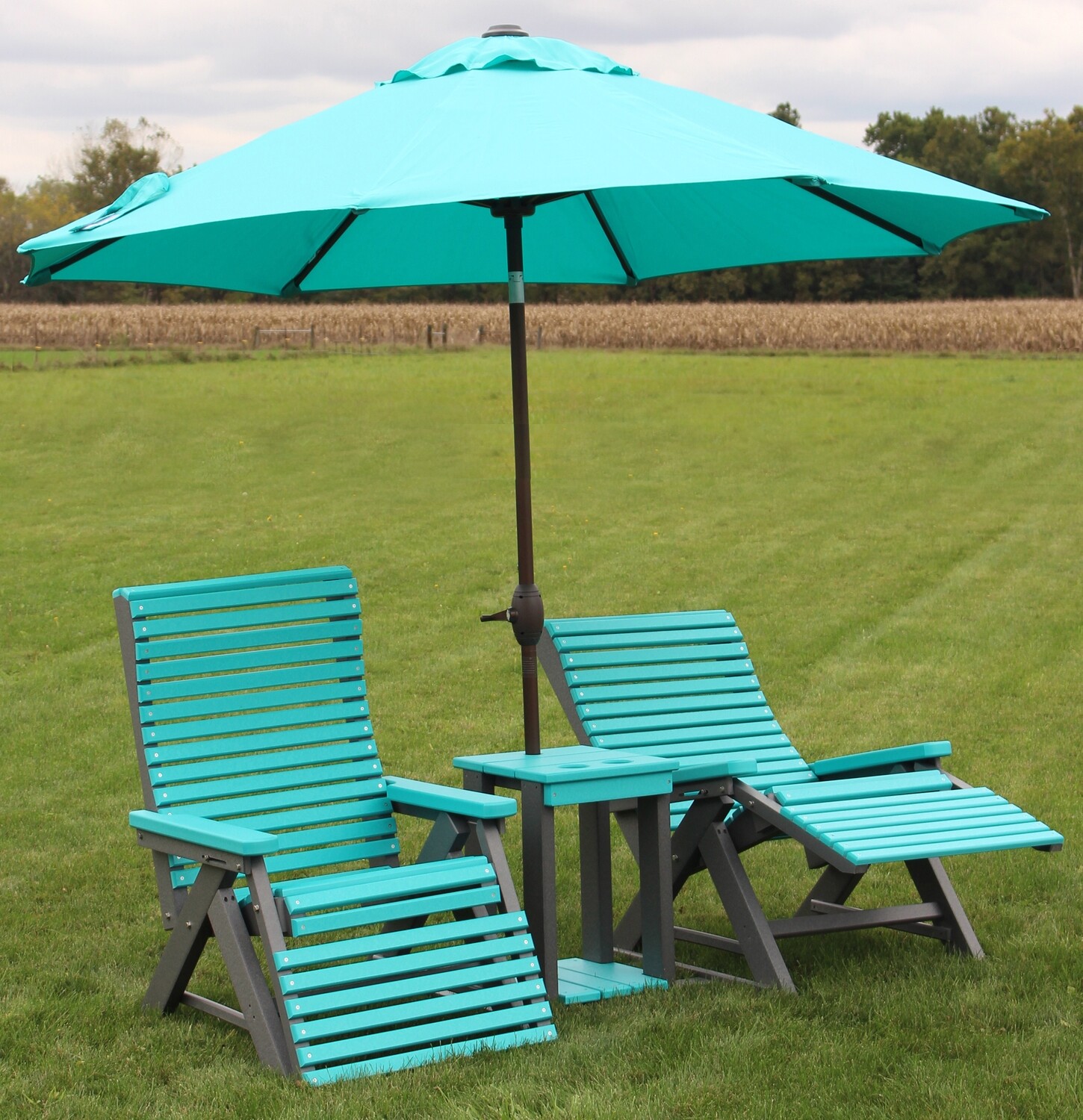 Rollback Reclining Chair Settee