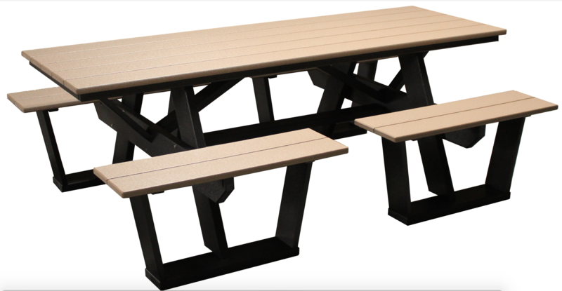 6&#39; Split Seat Picnic Table
