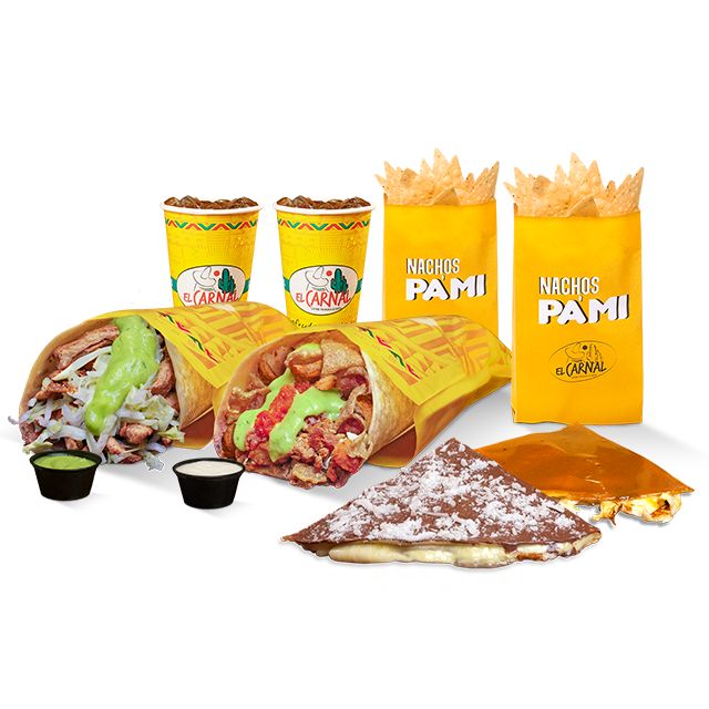 COMBO CARNAL. BURRO MONTAÑERO + BURRO TRADICIONAL + POSTRE COMBO CARNAL. BURRO MONTAÑERO + BURRO TRADICIONAL + POSTRE