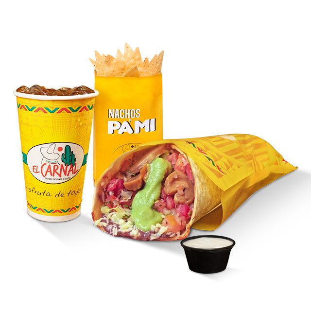 COMBO BURRO VEGETARIANO TRADICIONAL COMBO BURRO VEGETARIANO TRADICIONAL