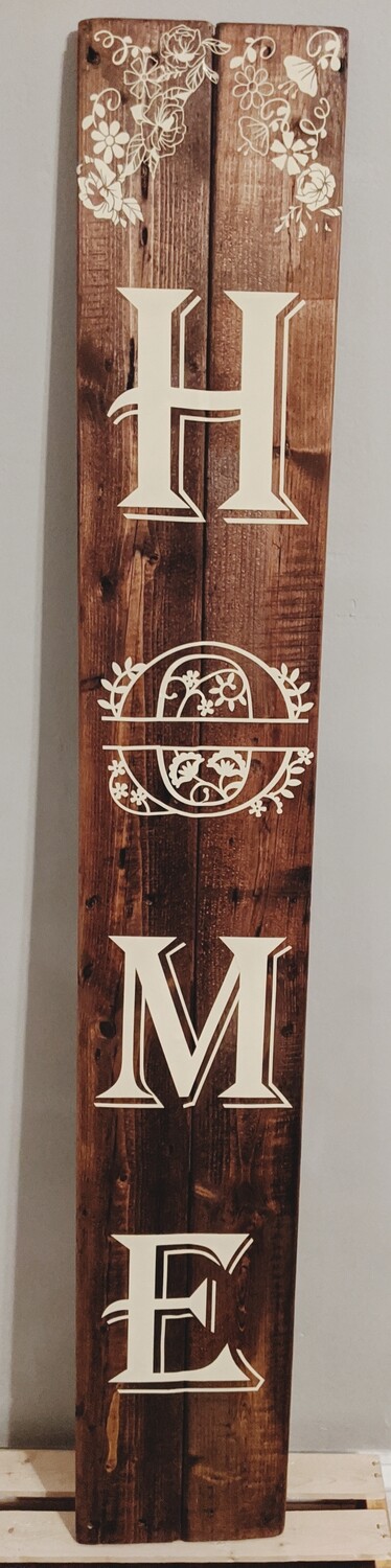 Tall Handmade Wood Sign