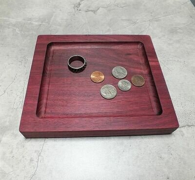 Valet Tray, Purpleheart, Handcrafted