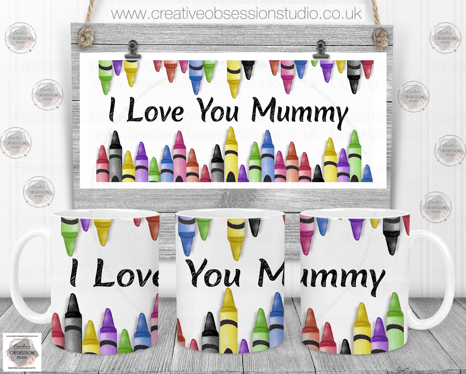 Crayon Art Personalised Mug Crayon Art Personalised Mug
