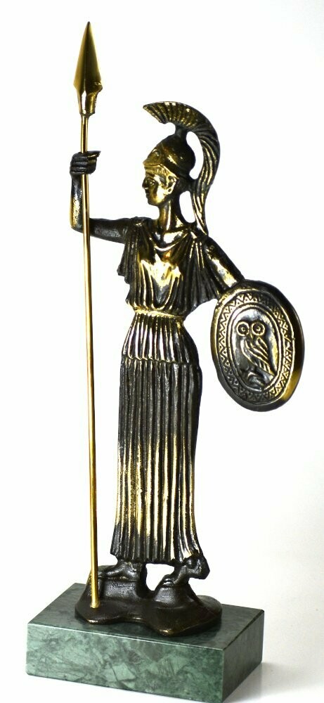 Goddess Athena Solid Brass Statue In Armor And Spear On Marble Base 8 5 Inch Tall 1 8 Goddess Athena Solid Brass Statue In Armor And Spear On Marble Base 8 5 Inch Tall 1 8