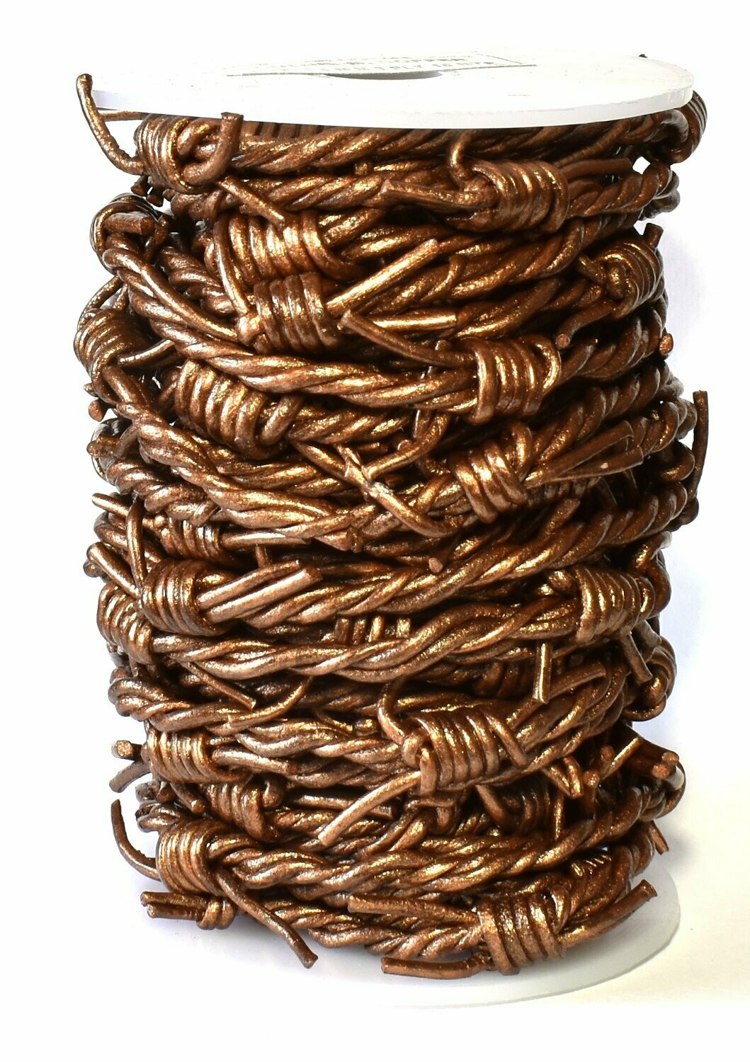 Braided Leather Cord, 10 Meter Spool, Metallic Colors