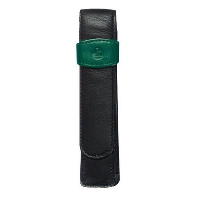 PELIKAN - Lederetui, schwarz-grün, 1er PELIKAN - Lederetui, schwarz-grün, 1er