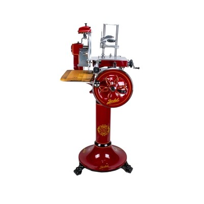 Berkel Volano B3, rot, Schwungrad- Aufschnittmaschine mit Standfuß Berkel Volano B3, rot, Schwungrad- Aufschnittmaschine mit Standfuß