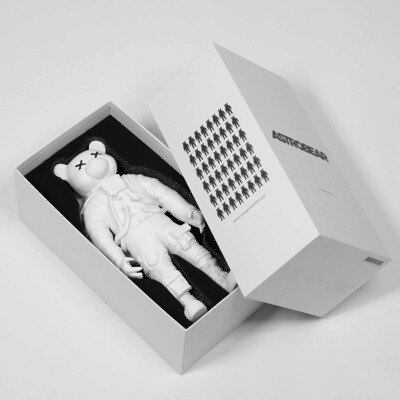THE GALLERY – Skulptur Astrobär, weiß