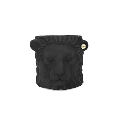 GARDEN GLORY – Lion Pot, black small