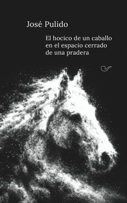 El hocico de un caballo en el espacio cerrado de una pradera