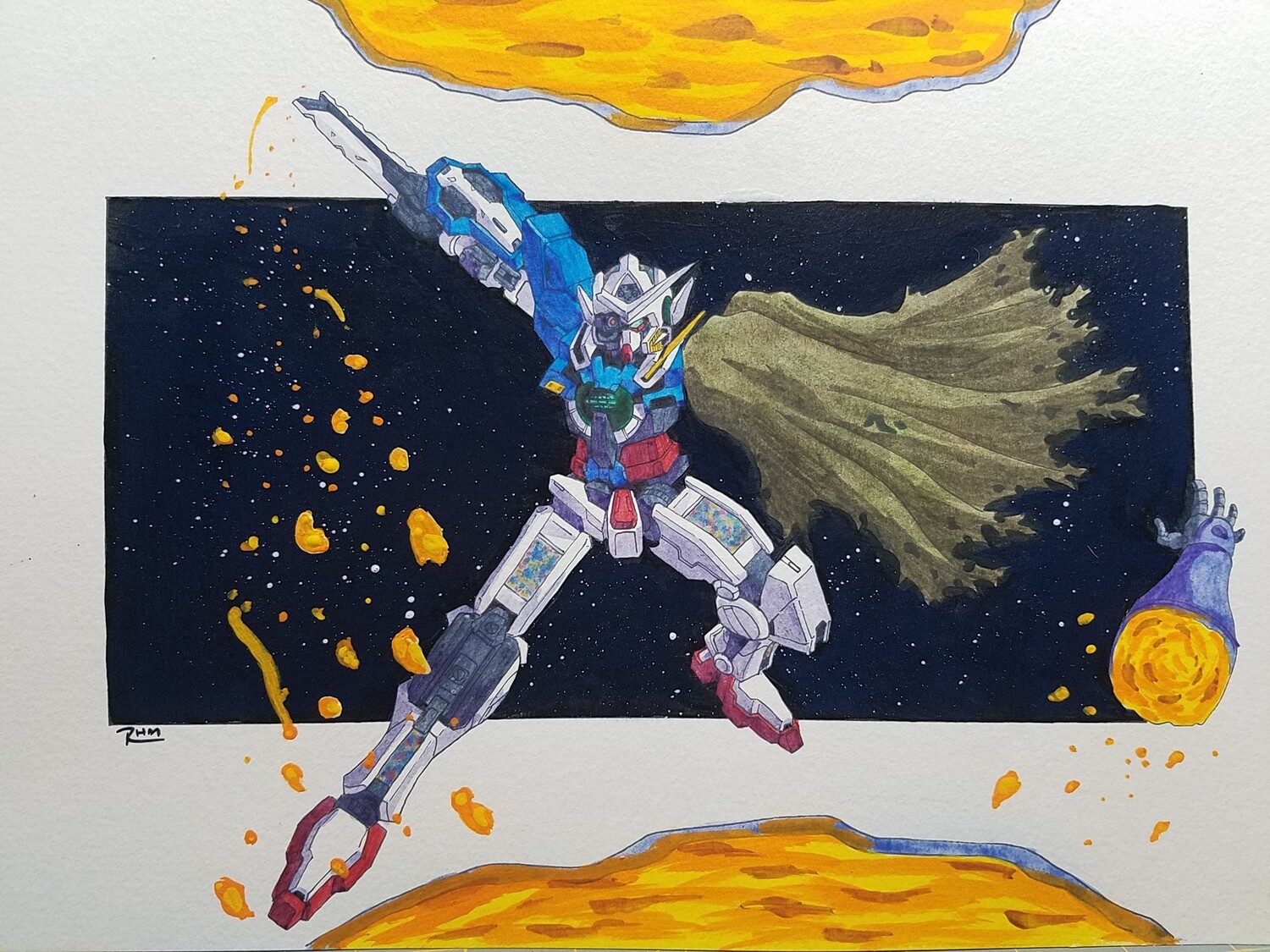 Gundam Exia Repair Drawing