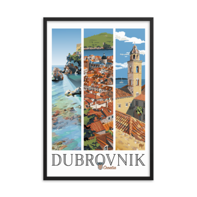 Framed Dubrovnik Poster