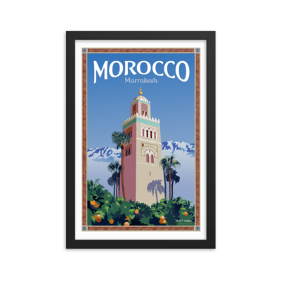 Framed Marrakesh Poster