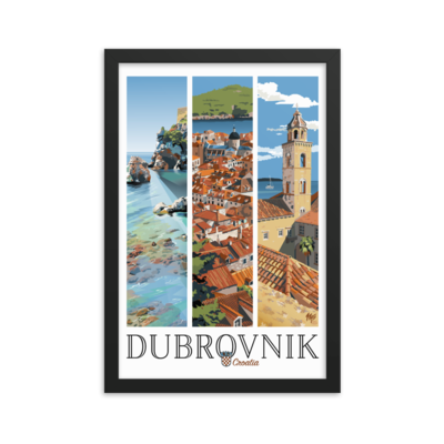 Framed Dubrovnik Poster
