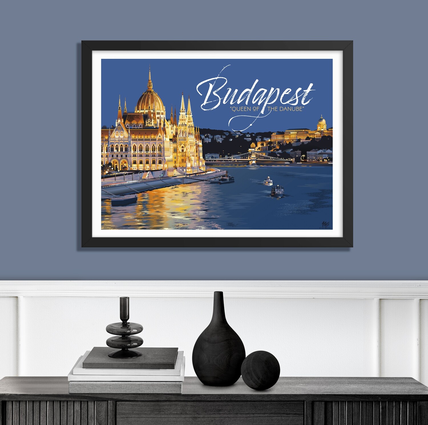 Budapest: Queen of the Danube (framed)