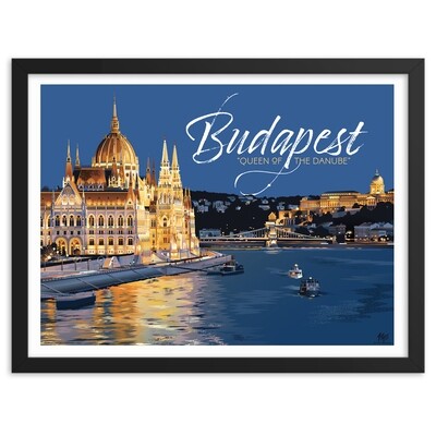 Budapest: Queen of the Danube (framed)