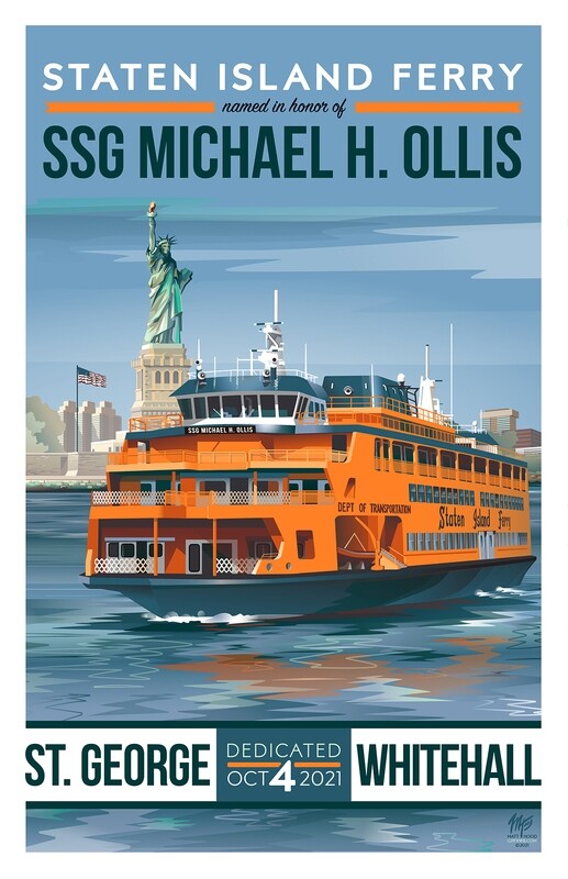 SSG Michael H. Ollis Staten Island Ferry Poster