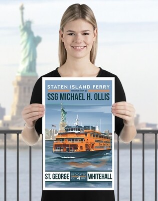SSG Michael H. Ollis Staten Island Ferry Poster