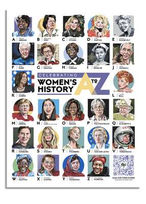 Women&#39;s History A to Z (18&quot; x 24&quot;)