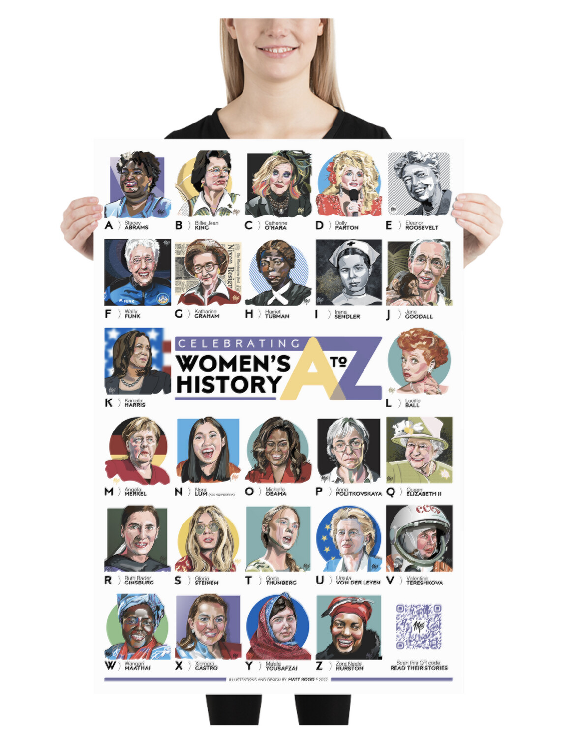 Women's History A to Z (24" x 36")