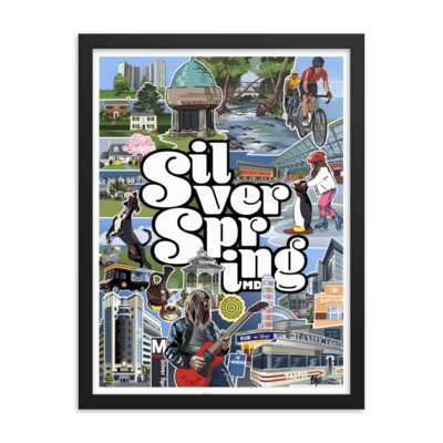 Framed Silver Spring Poster (18&quot;x24&quot;)