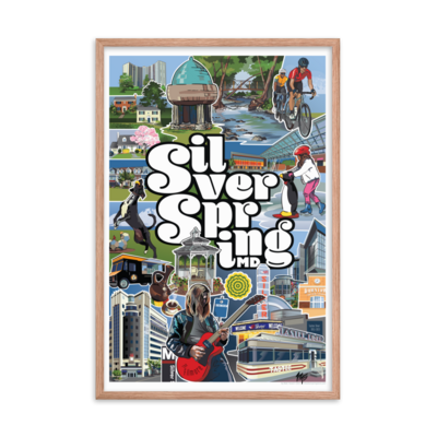 Framed Silver Spring Poster (24" x 36")