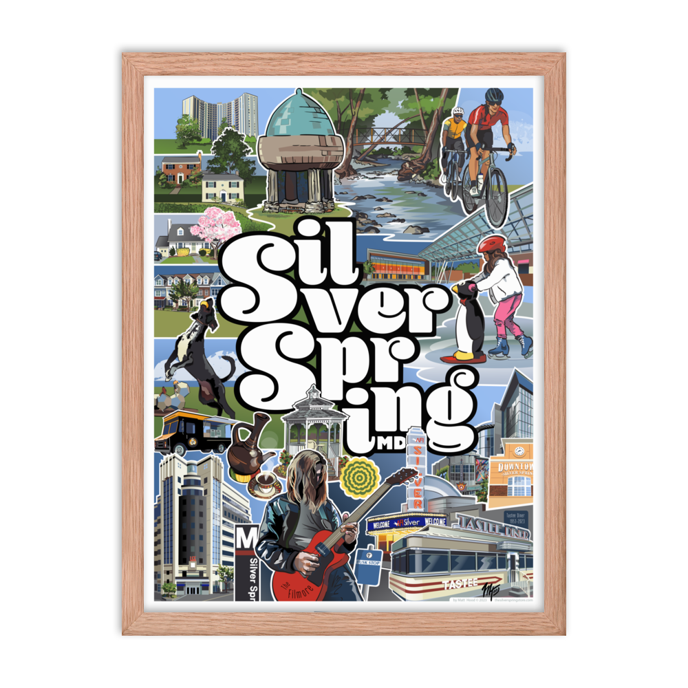 Framed Silver Spring Poster (18"x24")
