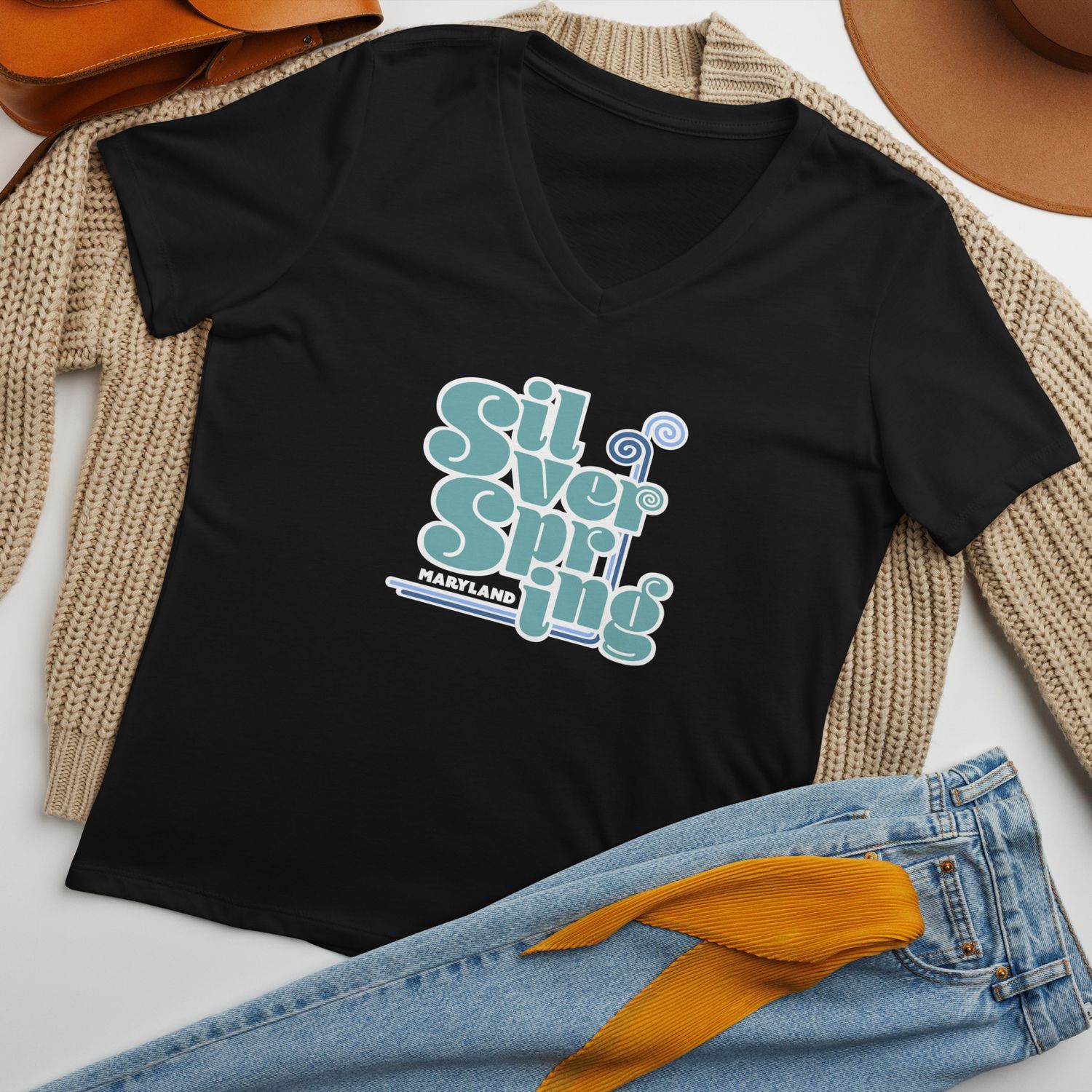 Women’s Silver Spring Relaxed V-neck T-shirt