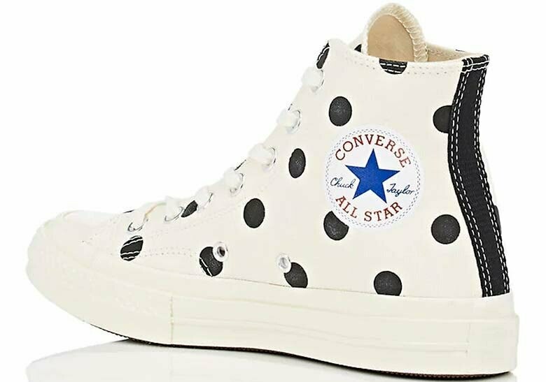 Commes des cargon x Converse Chuck Taylor All Star &#39;70 With Polka Dots hi top or low