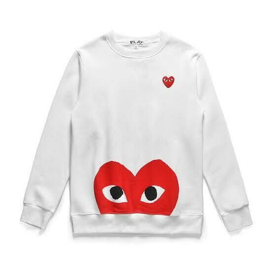 Commes des garcons sweater white