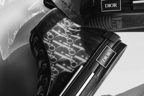 Dior B23 High-Top sneaker in “Black Oblique”