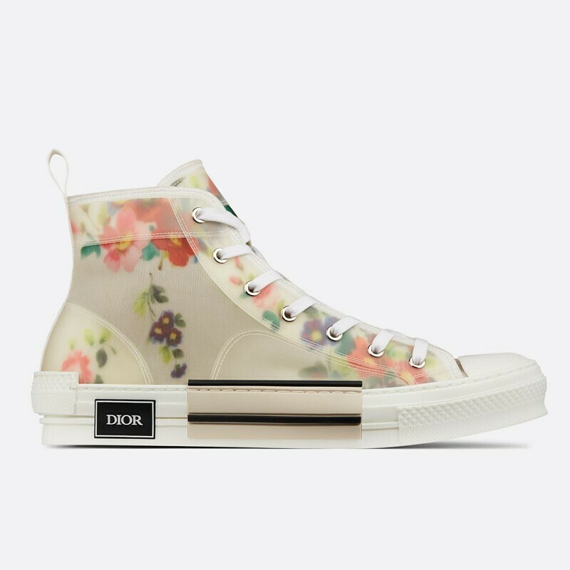 Dior flowers technical canvas &quot;B23&quot; high-top sneaker