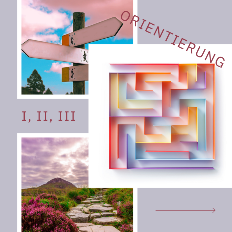 Orientierung I, II & III - wo stehe ich, wie geht es weiter?