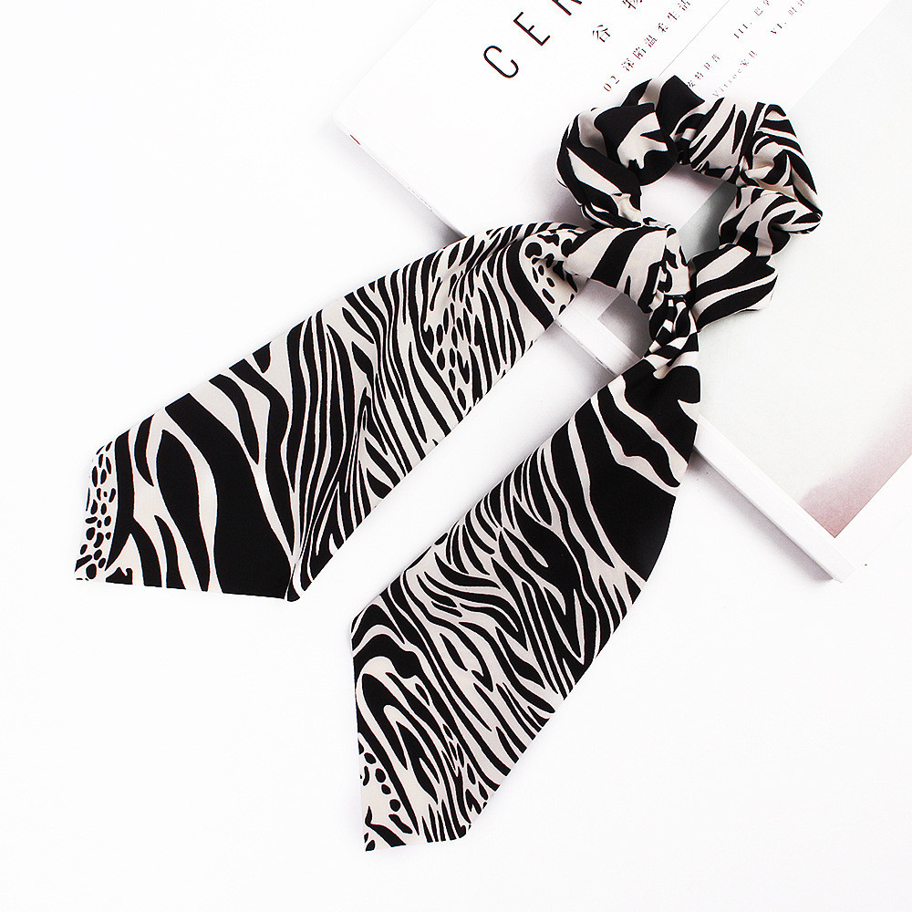 Zebra chiffon scrunchies with scarf Zebra chiffon scrunchies with scarf