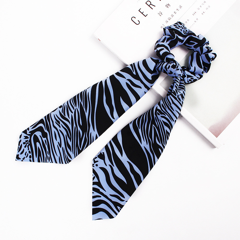 Zebra chiffon scrunchies with scarf Zebra chiffon scrunchies with scarf