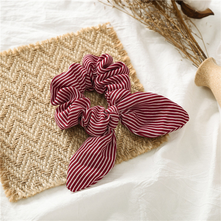 Slim strips scrunchies with bow Slim strips scrunchies with bow