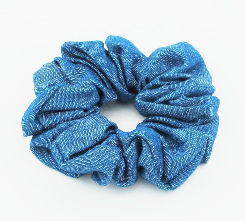 Plain denim scrunchies Plain denim scrunchies