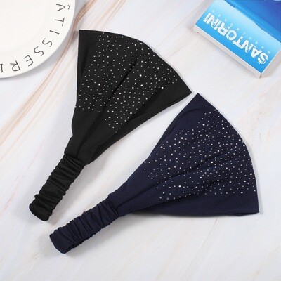 Cotton bandanna headband with glitters Cotton bandanna headband with glitters