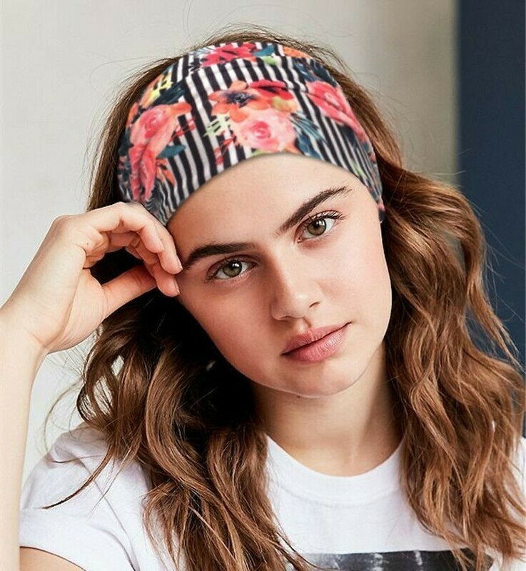 Printed velvet bandanna headband Printed velvet bandanna headband