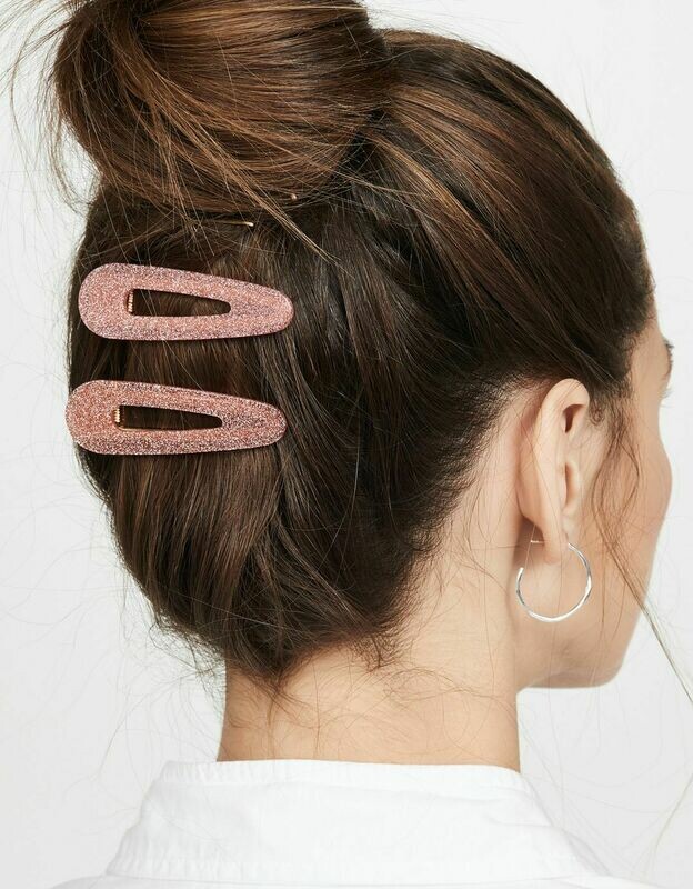 Glitter resin hair slide - 2 pack Glitter resin hair slide - 2 pack