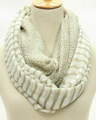 Leopard strips mix infinity scarf Leopard strips mix infinity scarf