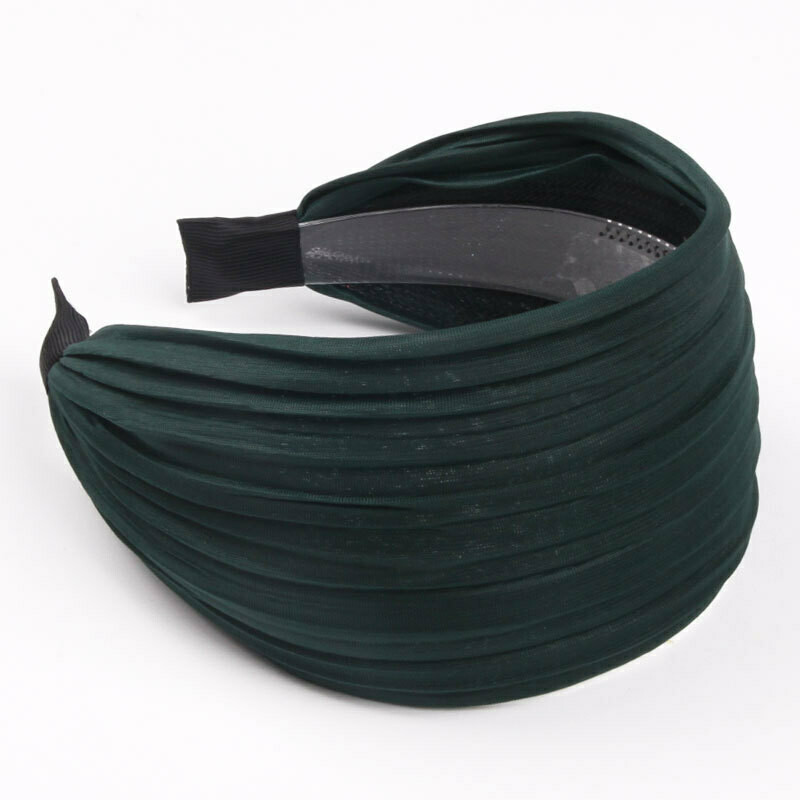 7cm wide plain pleated headband 7cm wide plain pleated headband