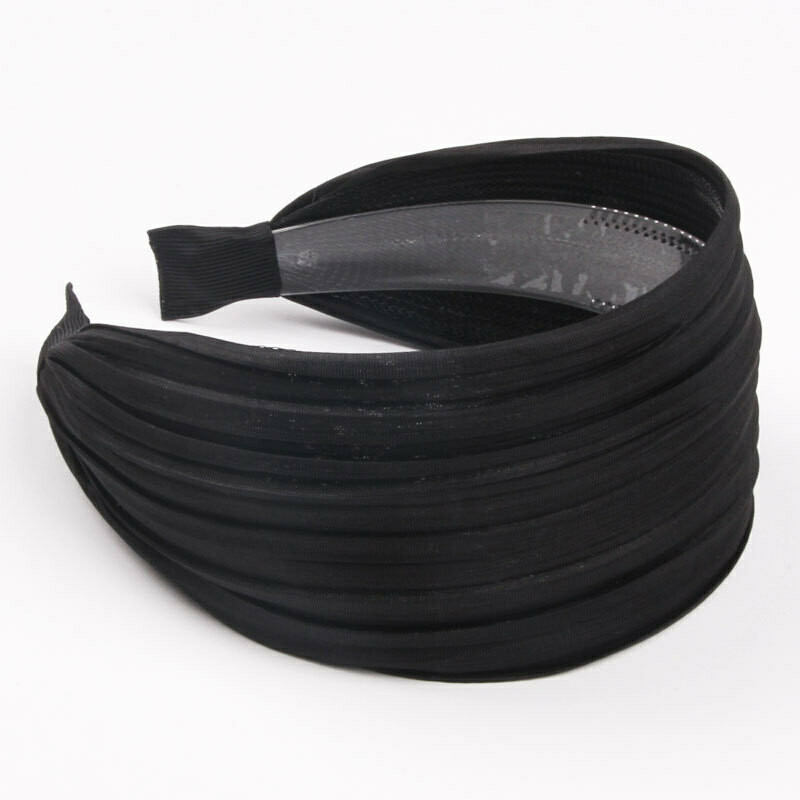 7cm wide plain pleated headband 7cm wide plain pleated headband