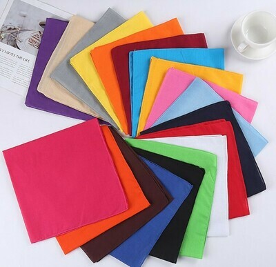 Plain colour square bandanna scarf Plain colour square bandanna scarf