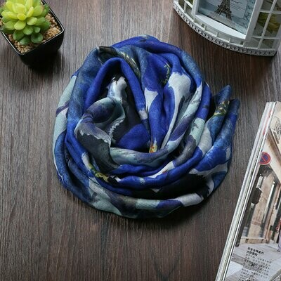 Beautiful blue print infinity scarf Beautiful blue print infinity scarf
