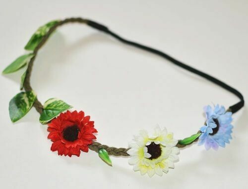 Artificial flowers elastic headband Artificial flowers elastic headband